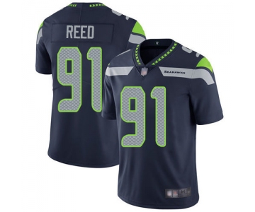 Seahawks #91 Jarran Reed Steel Blue Team Color Men's Stitched Football Vapor Untouchable Limited Jersey