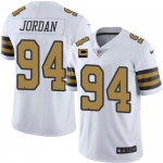 Men's New Orleans Saints 2022 #94 Cameron Jordan White With 4-star C Patch Stitched NFL Jersey