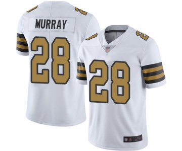 Men's New Orleans Saints #28 Latavius Murray White Men's Stitched Football Limited Rush Jersey