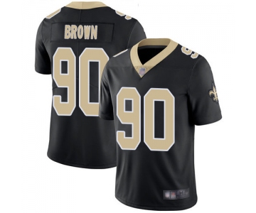 Men's New Orleans Saints #90 Malcom Brown Black Team Color Men's Stitched Football Vapor Untouchable Limited Jersey