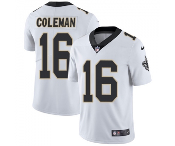 Nike New Orleans Saints #16 Brandon Coleman White Men's Stitched NFL Vapor Untouchable Limited Jersey