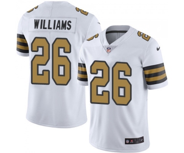 Nike New Orleans Saints #26 P.J. Williams White Men's Stitched NFL Limited Rush Jersey