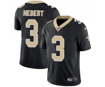 Nike New Orleans Saints #3 Bobby Hebert Black Team Color Men's Stitched NFL Vapor Untouchable Limited Jersey