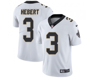 Nike New Orleans Saints #3 Bobby Hebert White Men's Stitched NFL Vapor Untouchable Limited Jersey