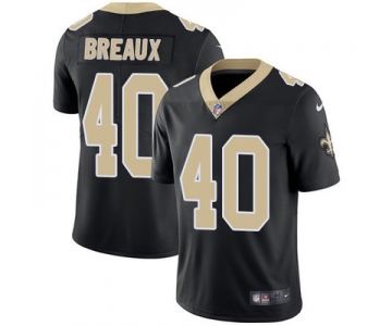 Nike New Orleans Saints #40 Delvin Breaux Black Team Color Men's Stitched NFL Vapor Untouchable Limited Jersey