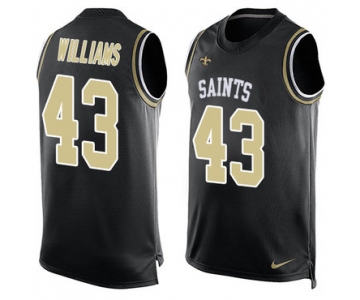 Nike New Orleans Saints #43 Marcus Williams Black Team Color Men's Stitched NFL Limited Tank Top Jersey