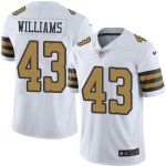 Nike New Orleans Saints #43 Marcus Williams White Men's Stitched NFL Limited Rush Jersey