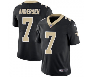 Nike New Orleans Saints #7 Morten Andersen Black Team Color Men's Stitched NFL Vapor Untouchable Limited Jersey