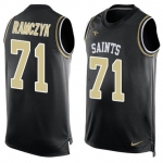 Nike New Orleans Saints #71 Ryan Ramczyk Black Team Color Men's Stitched NFL Limited Tank Top Jersey