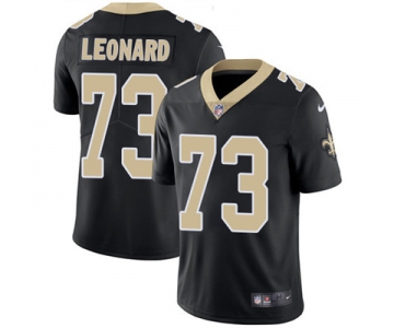 Nike New Orleans Saints #73 Rick Leonard Black Team Color Men's Stitched NFL Vapor Untouchable Limited Jersey