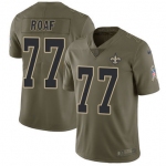 Nike New Orleans Saints #77 Willie Roaf Olive Men's Stitched NFL Limited 2017 Salute To Service Jersey