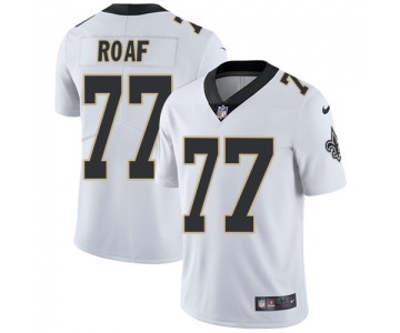 Nike New Orleans Saints #77 Willie Roaf White Men's Stitched NFL Vapor Untouchable Limited Jersey