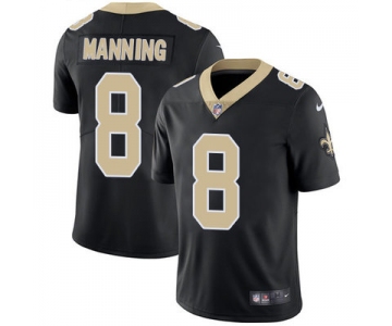 Nike New Orleans Saints #8 Archie Manning Black Team Color Men's Stitched NFL Vapor Untouchable Limited Jersey