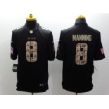 Nike New Orleans Saints #8 Archie Manning Salute to Service Black Limited Jersey