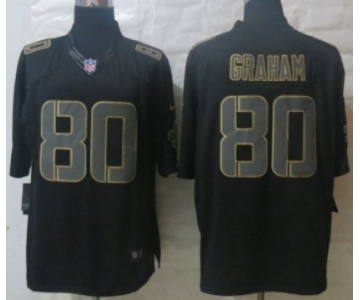 Nike New Orleans Saints #80 Jimmy Graham Black Impact Limited Jersey