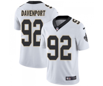 Nike New Orleans Saints #92 Marcus Davenport White Men's Stitched NFL Vapor Untouchable Limited Jersey