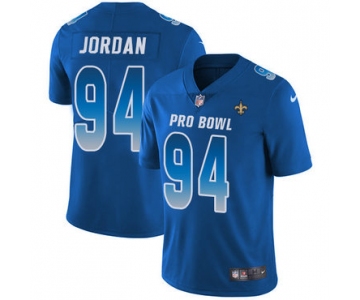 Nike New Orleans Saints #94 Cameron Jordan Royal Men's Stitched NFL Limited NFC 2019 Pro Bowl Jersey