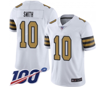 Nike Saints #10 Tre'Quan Smith White Men's Stitched NFL Limited Rush 100th Season Jersey