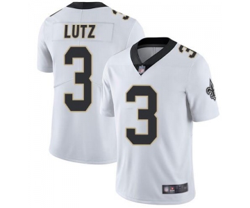 Nike Saints 3 Wil Lutz White Vapor Untouchable Limited Jesey