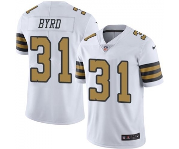 Nike Saints #31 Jairus Byrd White Men's Stitched NFL Limited Rush Jersey