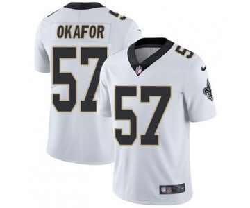 Nike Saints #57 Alex Okafor White Men's Stitched NFL Vapor Untouchable Limited Jersey