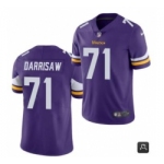 Men Minnesota Vikings #71 Christian Darrisaw Purple 2021 Vapor Untouchable Limited Stitched NFL Jersey