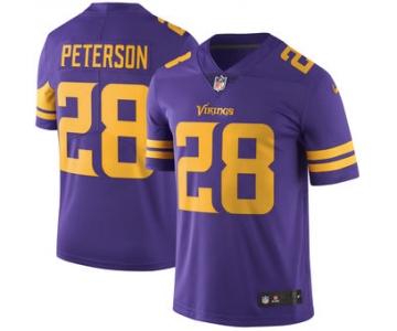 Men's Minnesota Vikings #28 Adrian Peterson Nike Purple Color Rush Limited Jersey