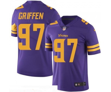 Men's Minnesota Vikings #97 Everson Griffen Purple 2016 Color Rush Stitched NFL Nike Limited Jersey