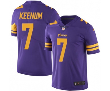 Men's Nike Minnesota Vikings #7 Case Keenum Limited Purple Rush Vapor Untouchable NFL Jersey