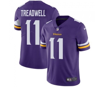 Nike Minnesota Vikings #11 Laquon Treadwell Purple Team Color Men's Stitched NFL Vapor Untouchable Limited Jersey