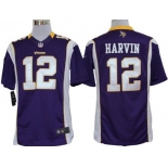 Nike Minnesota Vikings #12 Percy Harvin Purple Limited Jersey