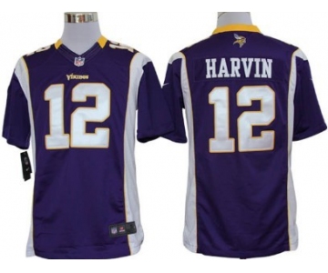 Nike Minnesota Vikings #12 Percy Harvin Purple Limited Jersey