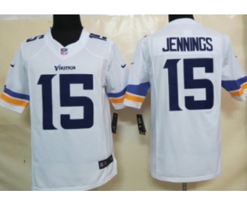 Nike Minnesota Vikings #15 Greg Jennings 2013 White Limited Jersey