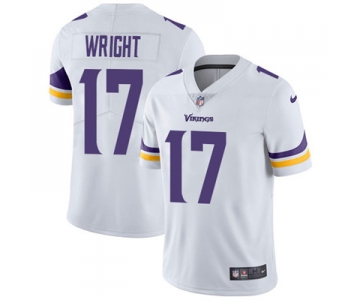 Nike Minnesota Vikings #17 Kendall Wright White Men's Stitched NFL Vapor Untouchable Limited Jersey