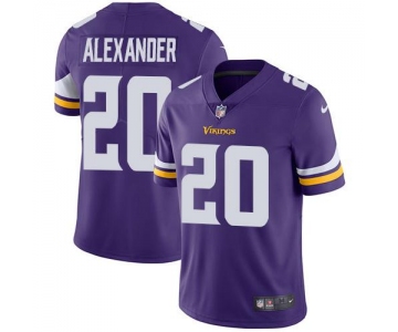 Nike Minnesota Vikings #20 Mackensie Alexander Purple Team Color Men's Stitched NFL Vapor Untouchable Limited Jersey
