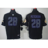 Nike Minnesota Vikings #28 Adrian Peterson Black Impact Limited Jersey