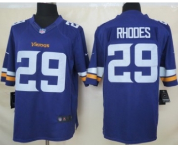 Nike Minnesota Vikings #29 Xavier Rhodes 2013 Purple Limited Jersey