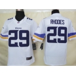 Nike Minnesota Vikings #29 Xavier Rhodes 2013 White Limited Jersey