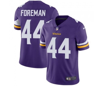 Nike Minnesota Vikings #44 Chuck Foreman Purple Team Color Men's Stitched NFL Vapor Untouchable Limited Jersey