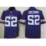 Nike Minnesota Vikings #52 Chad Greenway 2013 Purple Limited Jersey