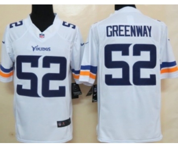 Nike Minnesota Vikings #52 Chad Greenway 2013 White Limited Jersey