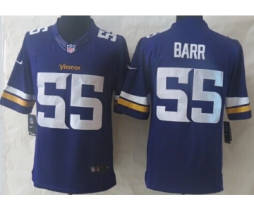 Nike Minnesota Vikings #55 Anthony Barr 2013 Purple Limited Jersey