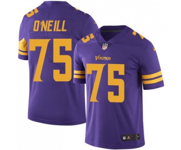 Nike Minnesota Vikings #75 Brian O'Neill Purple Men's Stitched NFL Limited Rush Jersey