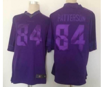 Nike Minnesota Vikings #84 Cordarrelle Patterson Drenched Limited Purple Jersey