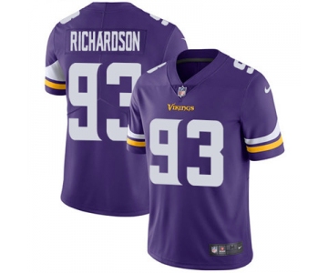 Nike Minnesota Vikings #93 Sheldon Richardson Purple Team Color Men's Stitched NFL Vapor Untouchable Limited Jersey