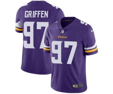 Nike Minnesota Vikings #97 Everson Griffen Purple Team Color Men's Stitched NFL Vapor Untouchable Limited Jersey