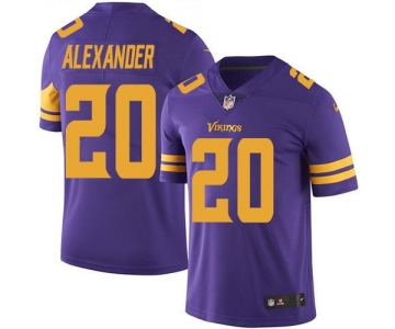 Nike Vikings #20 Mackensie Alexander Purple Men's Stitched NFL Limited Rush Jersey