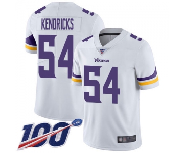 Nike Vikings #54 Eric Kendricks White Men's Stitched NFL 100th Season Vapor Limited Jersey