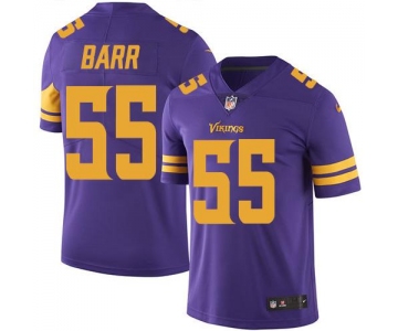 Nike Vikings #55 Anthony Barr Purple Men's Stitched NFL Limited Rush Jersey