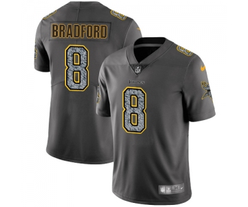 Nike Vikings #8 Sam Bradford Gray Static Men's Stitched NFL Vapor Untouchable Limited Jersey